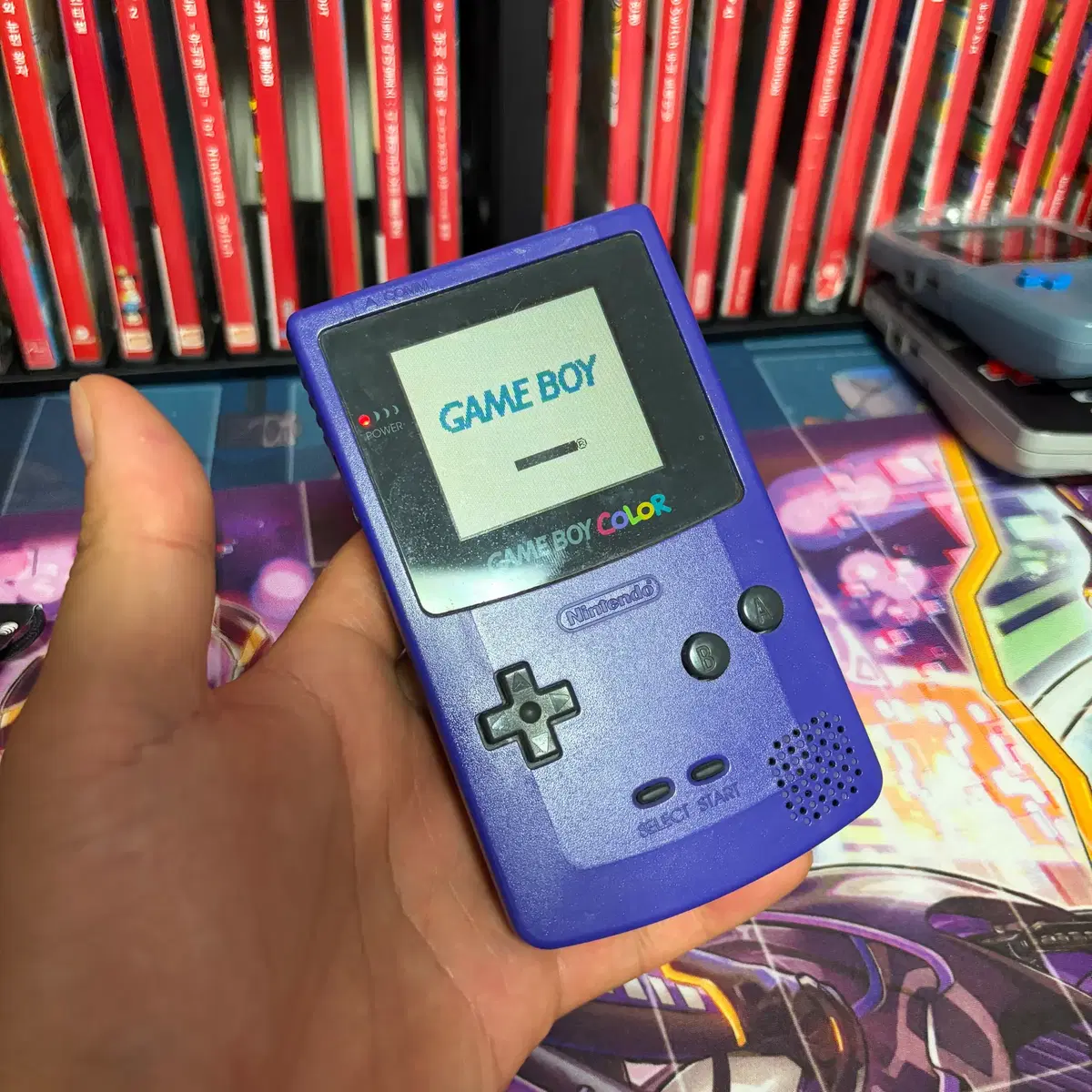 닌텐도 게임보이 컬러 GBC 퍼플 게임기