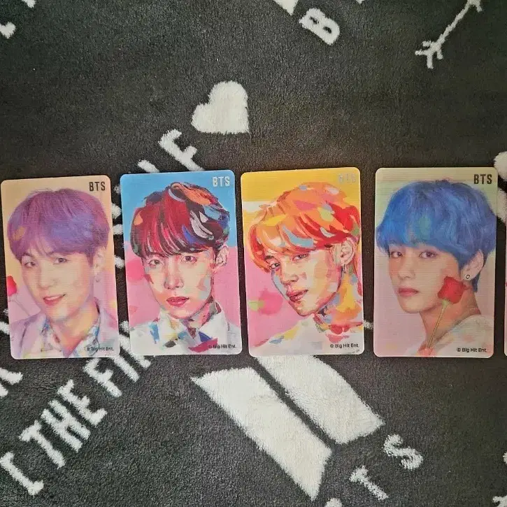 방탄소년단 오렌즈 렌즈 렌티큘러 포토카드 6종 일괄