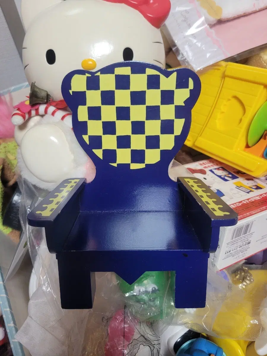 곰돌이 머피베어 인형 고전 원목 의자