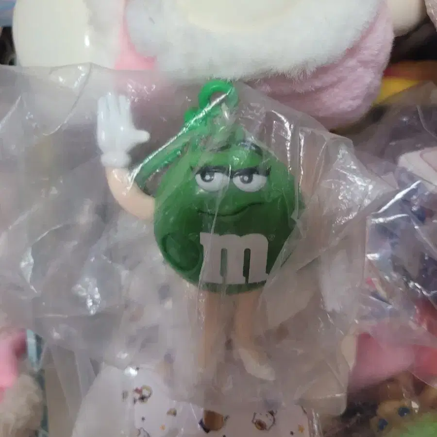 엠앤엠즈 초록색 캐릭터 키링 새상품