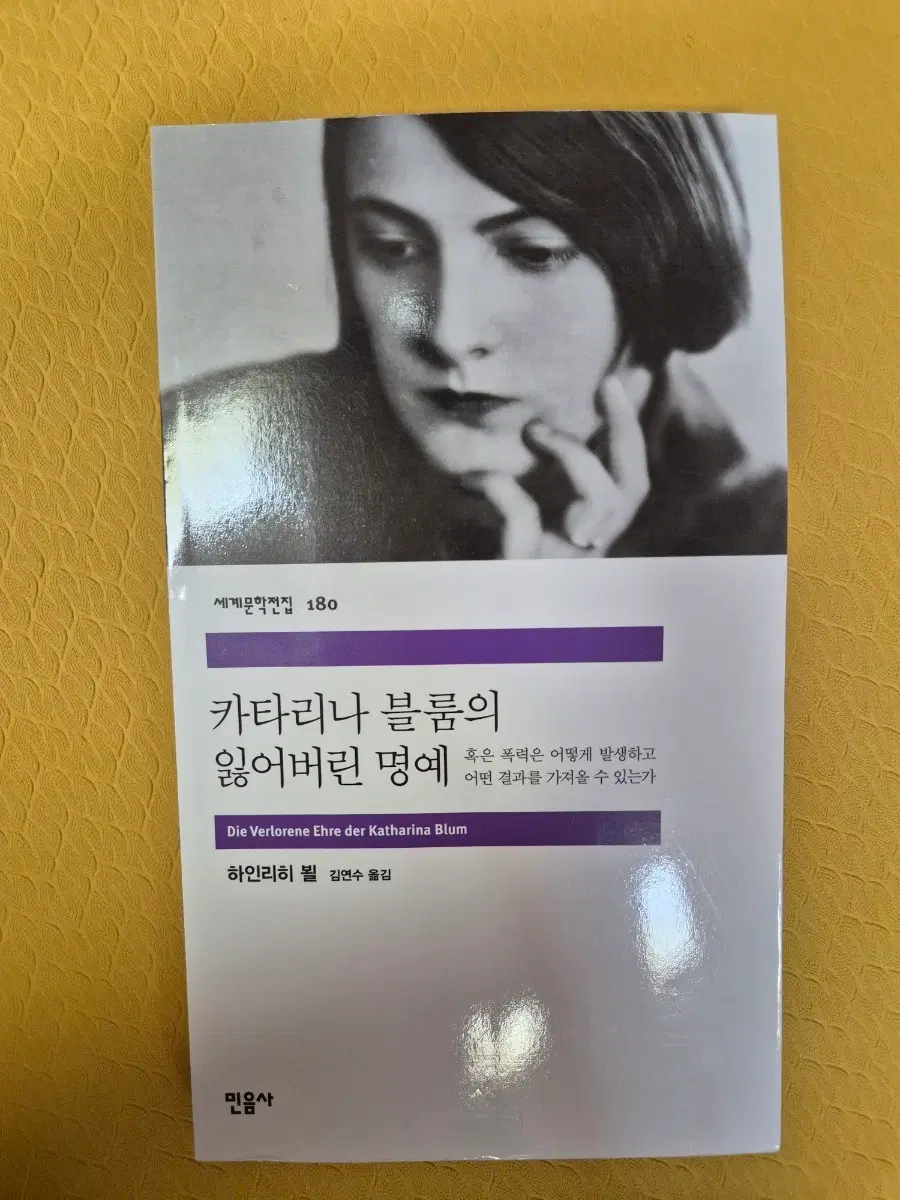 카타리나 블룸의 잃어버린 명예 / 민음사 / 5000원