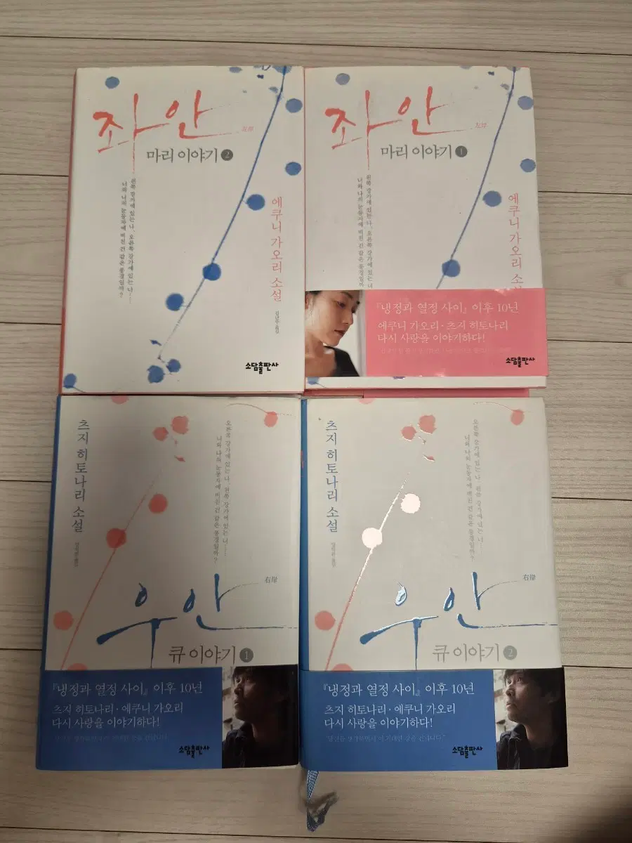 좌안 마리 이야기 / 우안 큐 이야기 세트 4권 일괄 판매