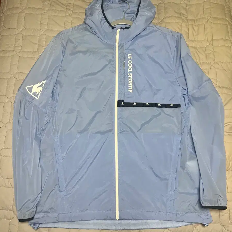 [2XL=110]르꼬끄 스포르티브(le coq sportif) 바람막이(=바막) 자켓 하늘색