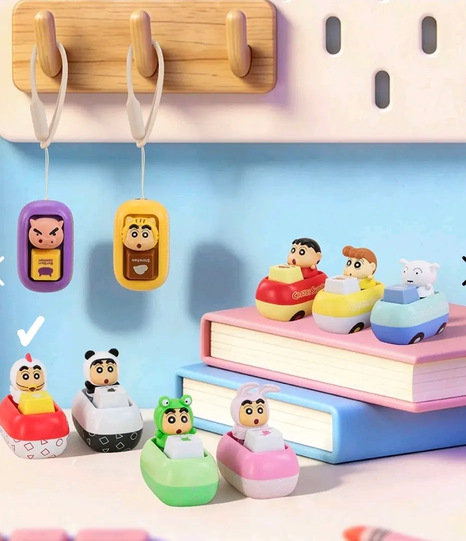 [미개봉] 짱구 랜덤 키캡 > 52TOYS 짱구 닭 피규어 키캡