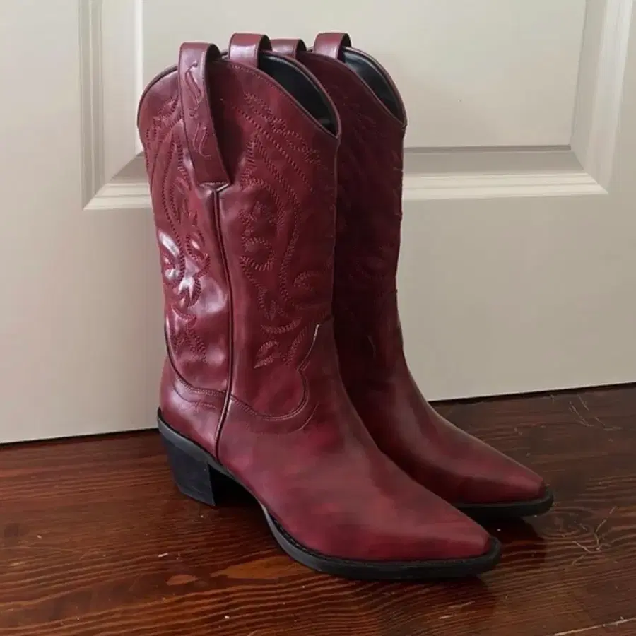루루서울 Rossi Western Boots 웨스턴 부츠 와인