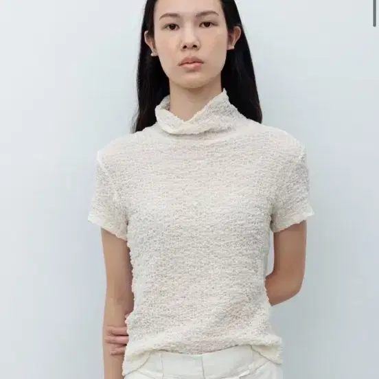 레이스 크링클 탑