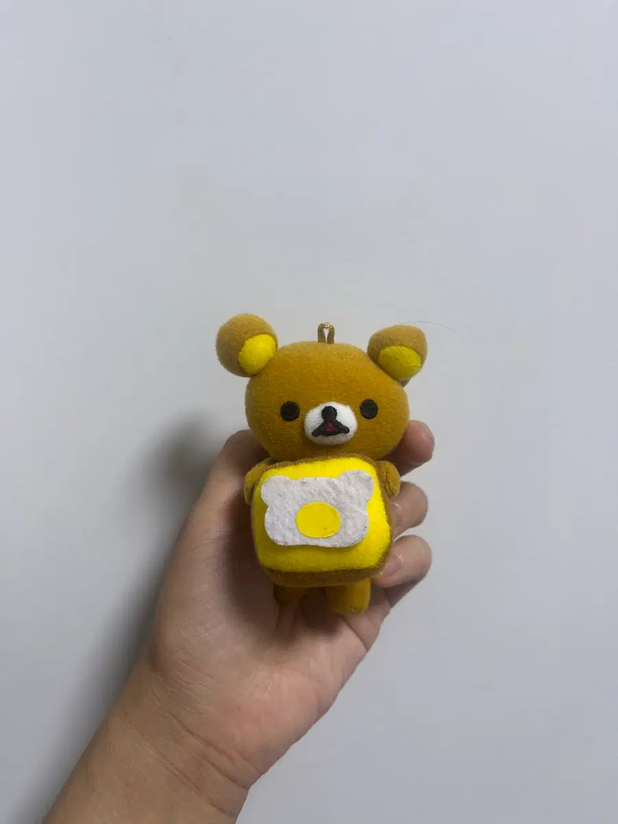 고전 산엑스 계란 후라이 토스트 리락쿠마 키링 인형
