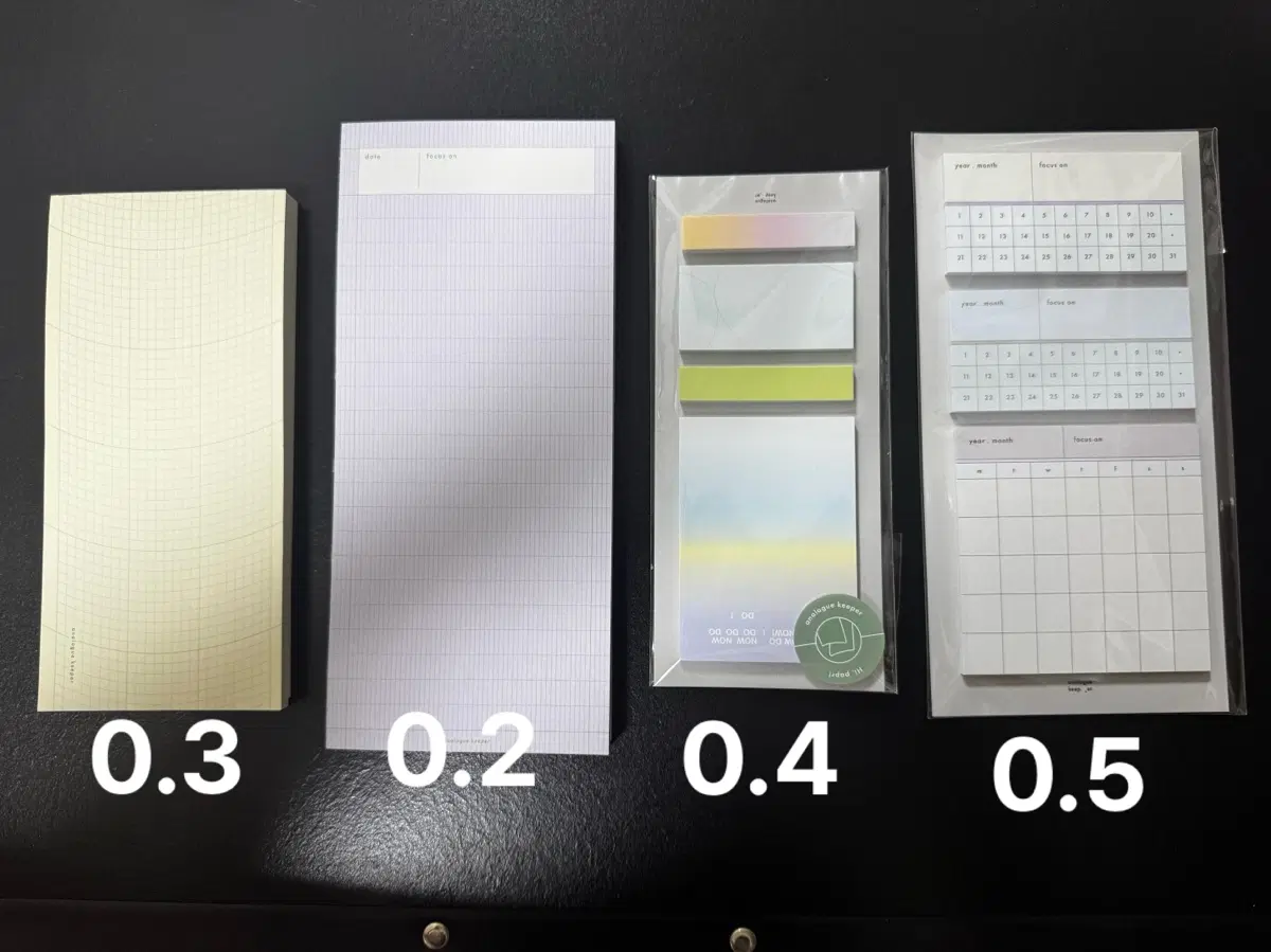 Analogue keeper 아날로그키퍼 아키 떡메모지 스티키