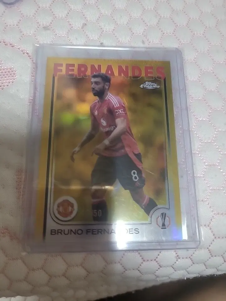 브루노 페르난데스 Topps Chrome 축구 카드