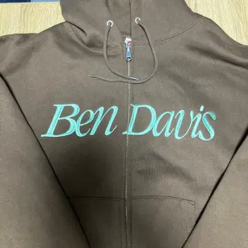 [ 새상품급 ] BEN DAVIS 집업 후드티 브라운 L 사이즈
