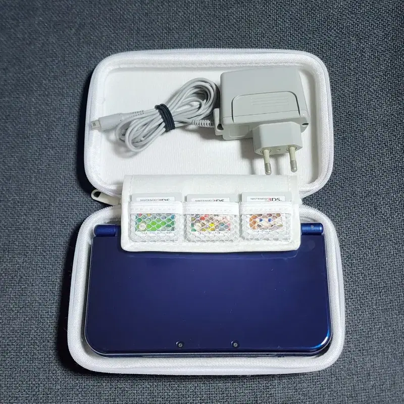 뉴 닌텐도 3DS XL 메탈릭 블루 및 구성품 일괄