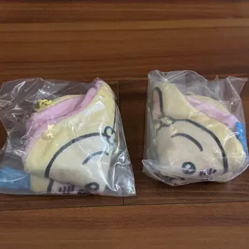 영화 치이카와 (먼작귀) 인어섬의 비밀 다이컷 파우치 토끼 2개 세트