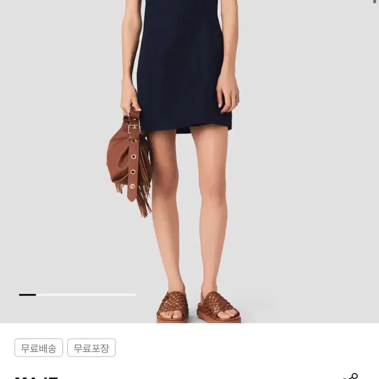 마쥬st 26SS 네이비 비즈 원피스