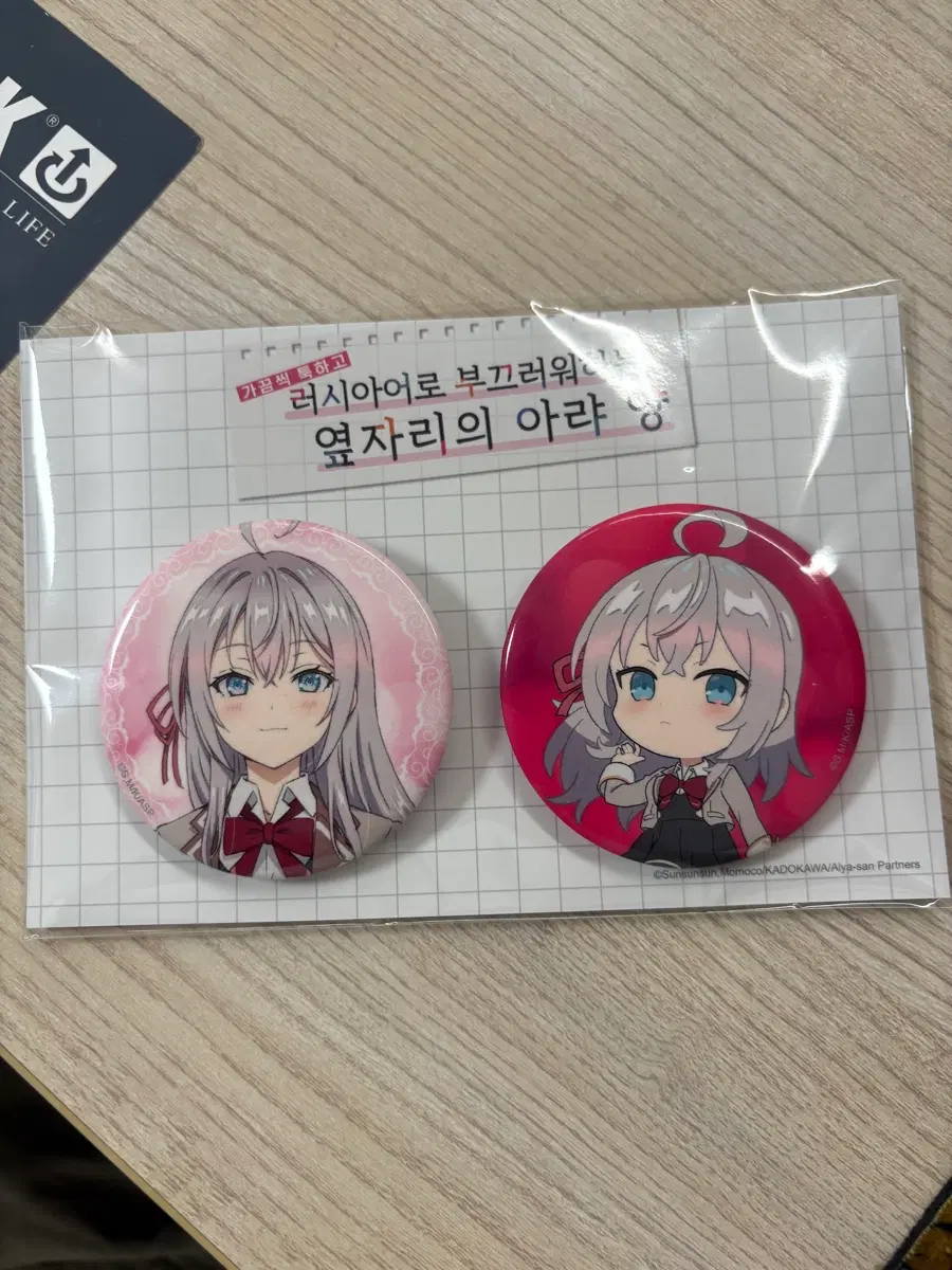 러시부끄 아랴양 2024 agf 캔뱃지