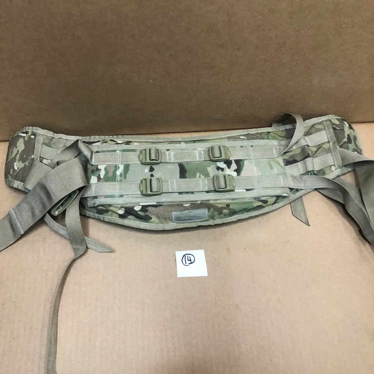 멀티캠럭색부품허리벨트14. 미 육군 몰리2(MOLLE II) 대형 럭색 배낭용 성형 허리벨트 (멀티캠/OCP)9