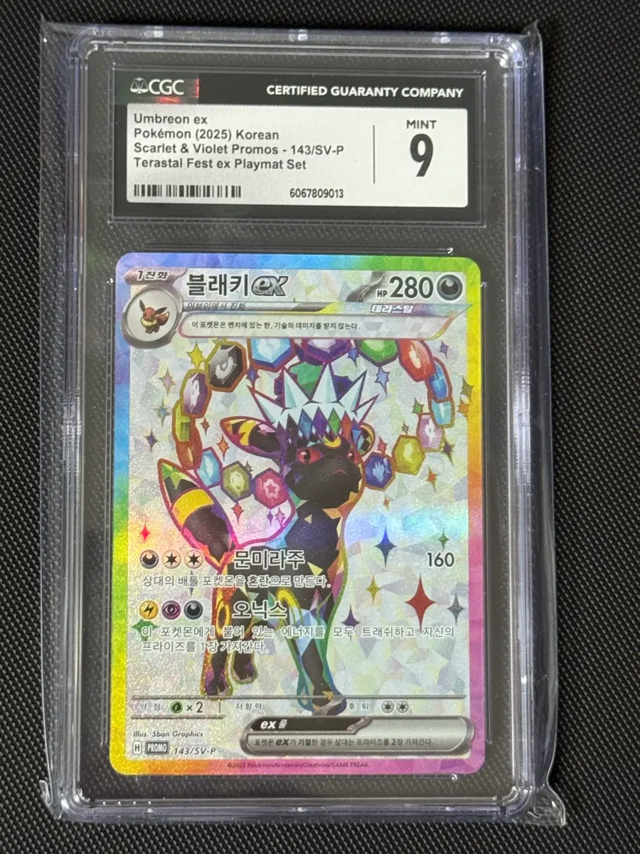 포켓몬스터 카드 블래키 프로모 promo cgc 9