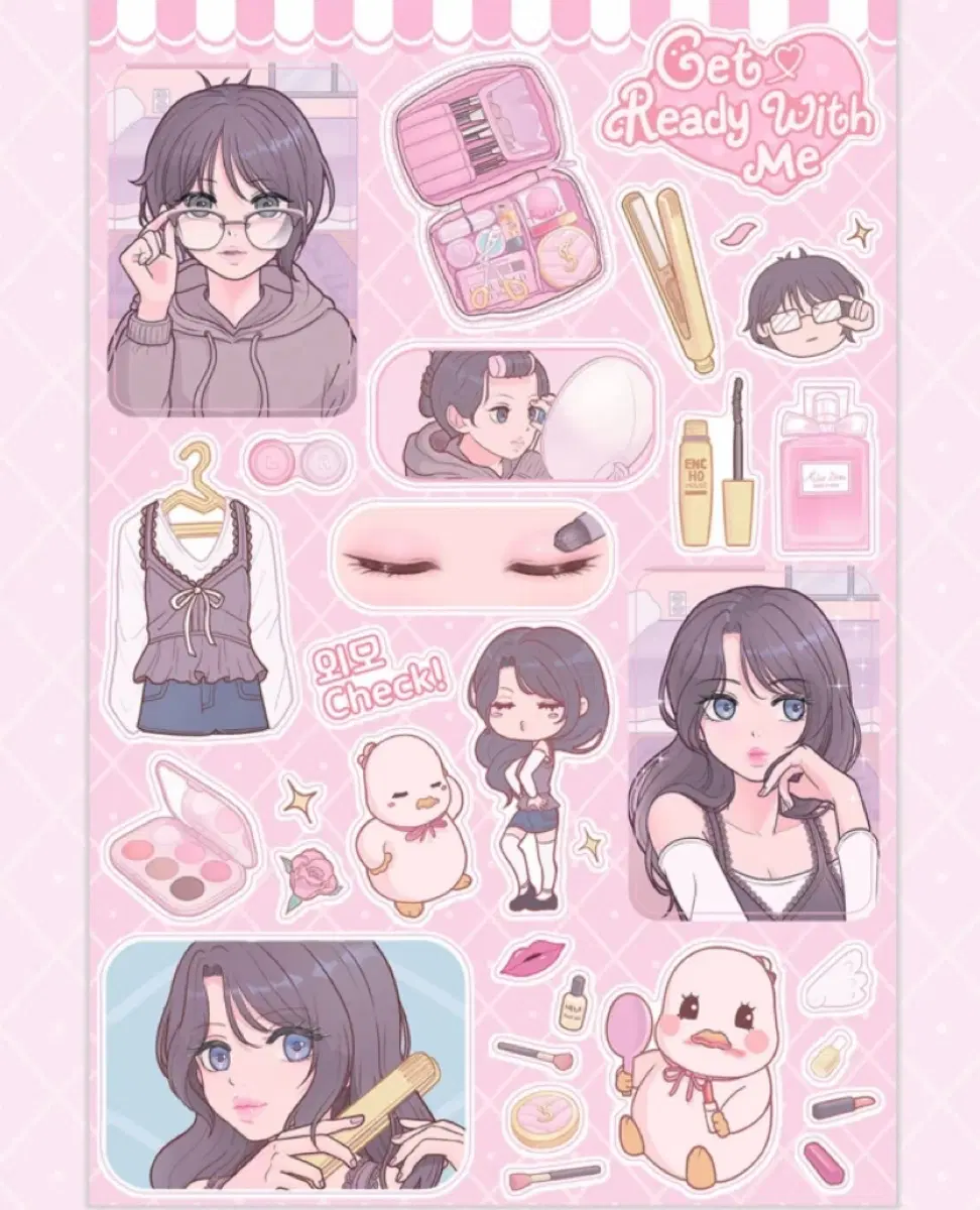 엔초하우스 겟레디윗미 스티커 처분