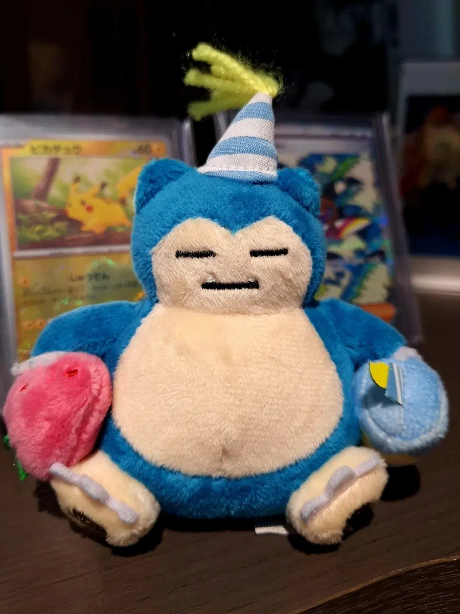 포켓몬스터 잠만보 인형 생일 파티 모자