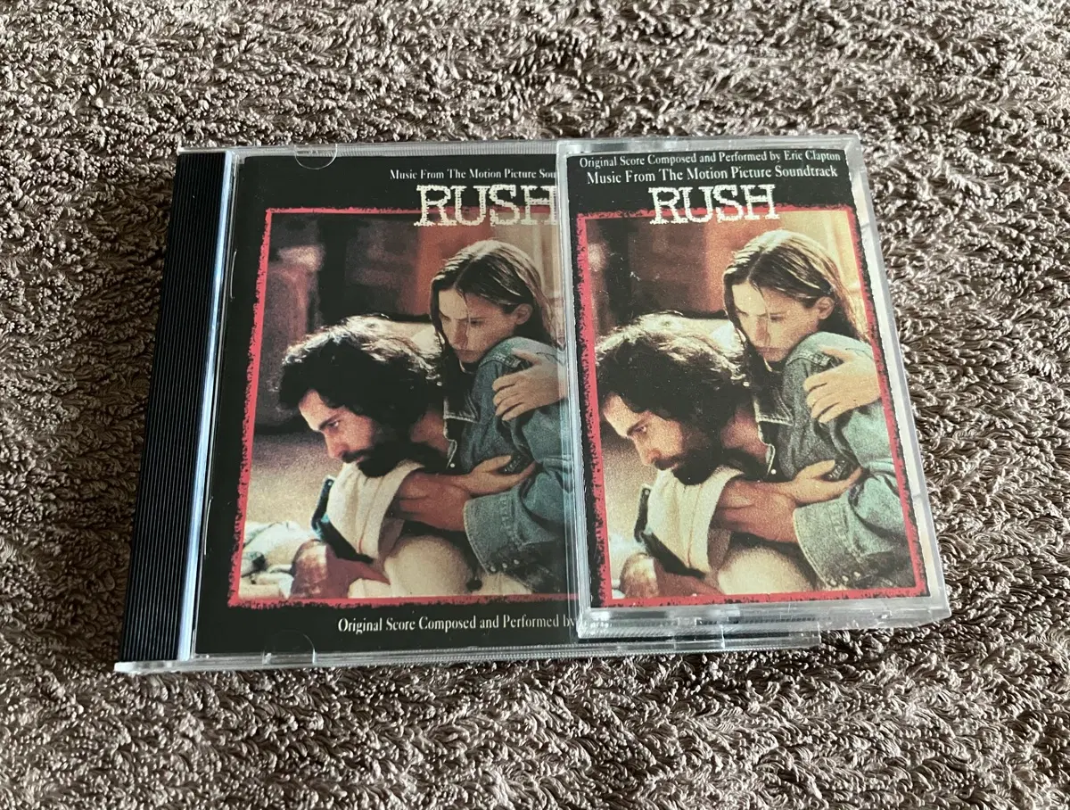 90년대 영화 러쉬 Rush OST 에릭클랩튼 영화음악 국내 라이센스 카세트테이프 + CD 시디 (일괄판매)