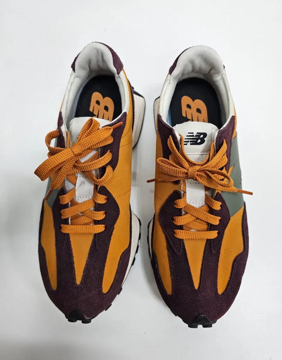 뉴발란스 21FW 327 마드라스 오렌지 스니커즈 운동화 / 남 260