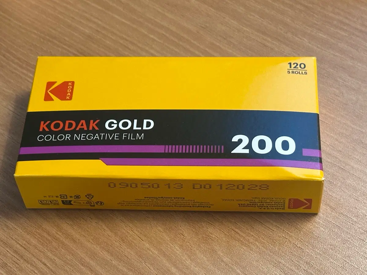 코닥 Kodak Gold 200 120 필름 미개봉 5롤 1박스