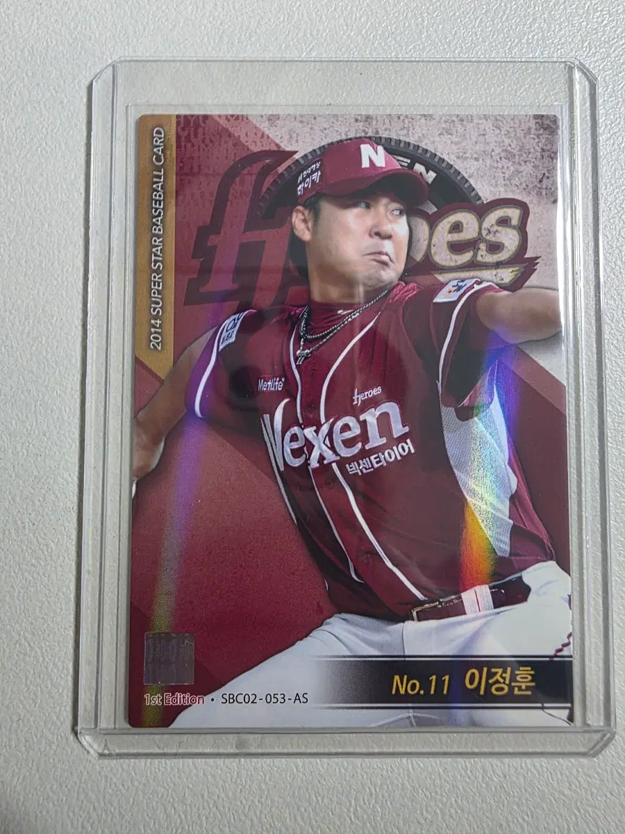 2014 kbo 슈베카 이정훈 카드 판매 넥센히어로즈