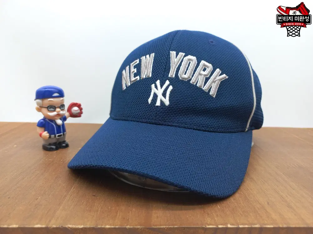 MLB 뉴욕양키스 NY 아치 레터링 힙합 스냅백 야구 모자 네이비