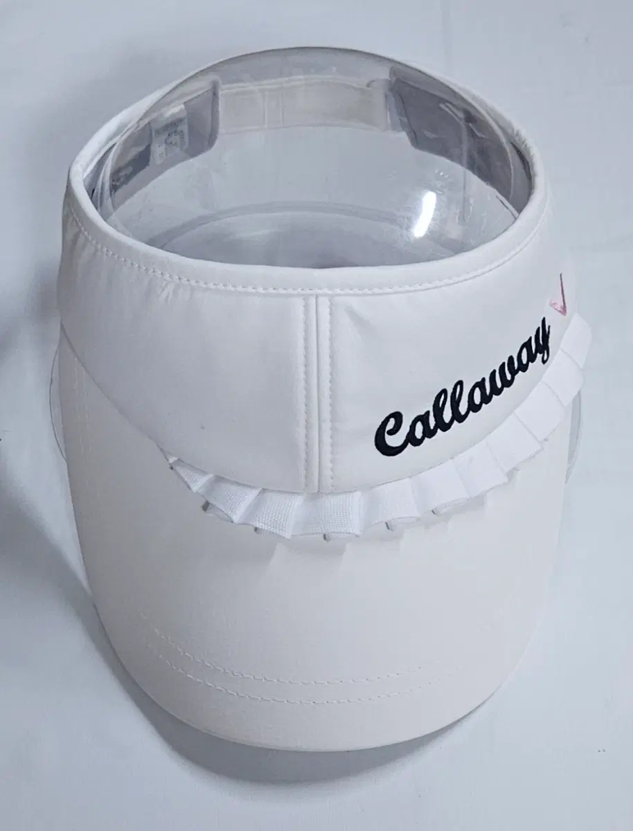 캘러웨이 여성 솔리드 프릴 썬바이저 골프 모자(썬캡)
