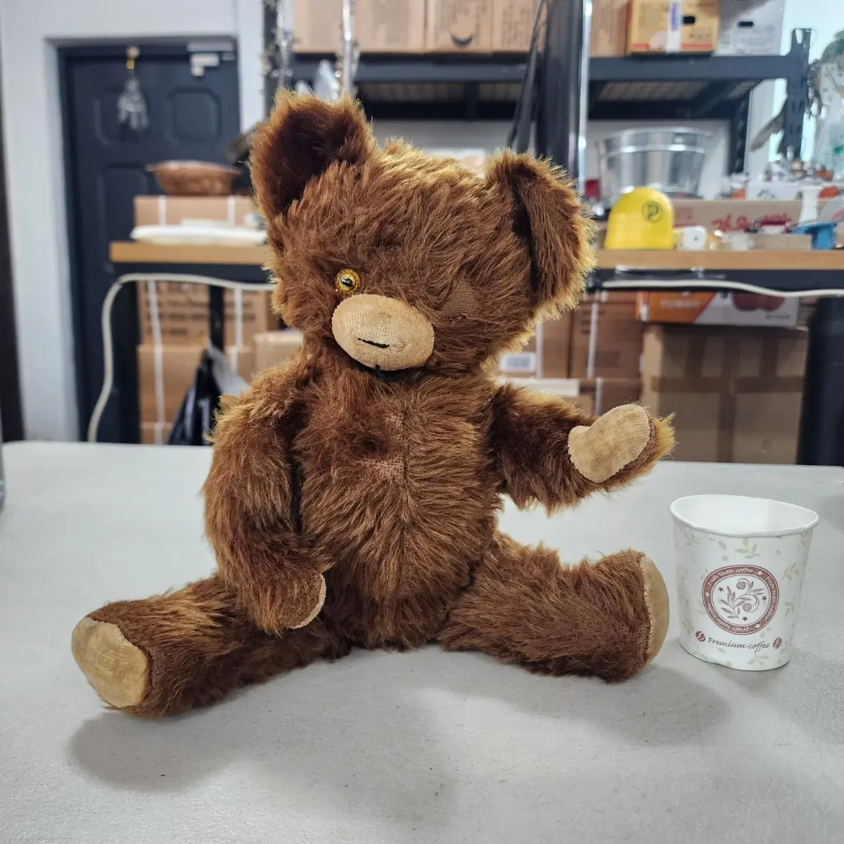 미국서온 옛날 빈티지 곰 키35cm30000원 눈1개 탈락됨