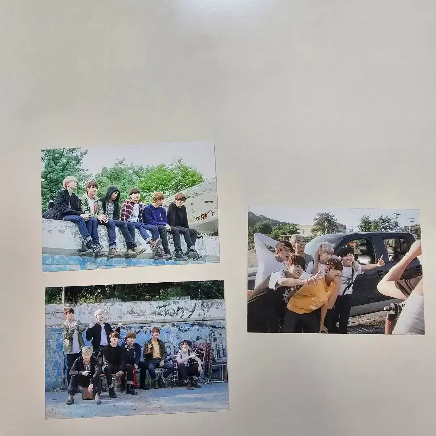 방탄bts 버터플라이드림 전시회 단체 인화사진3장