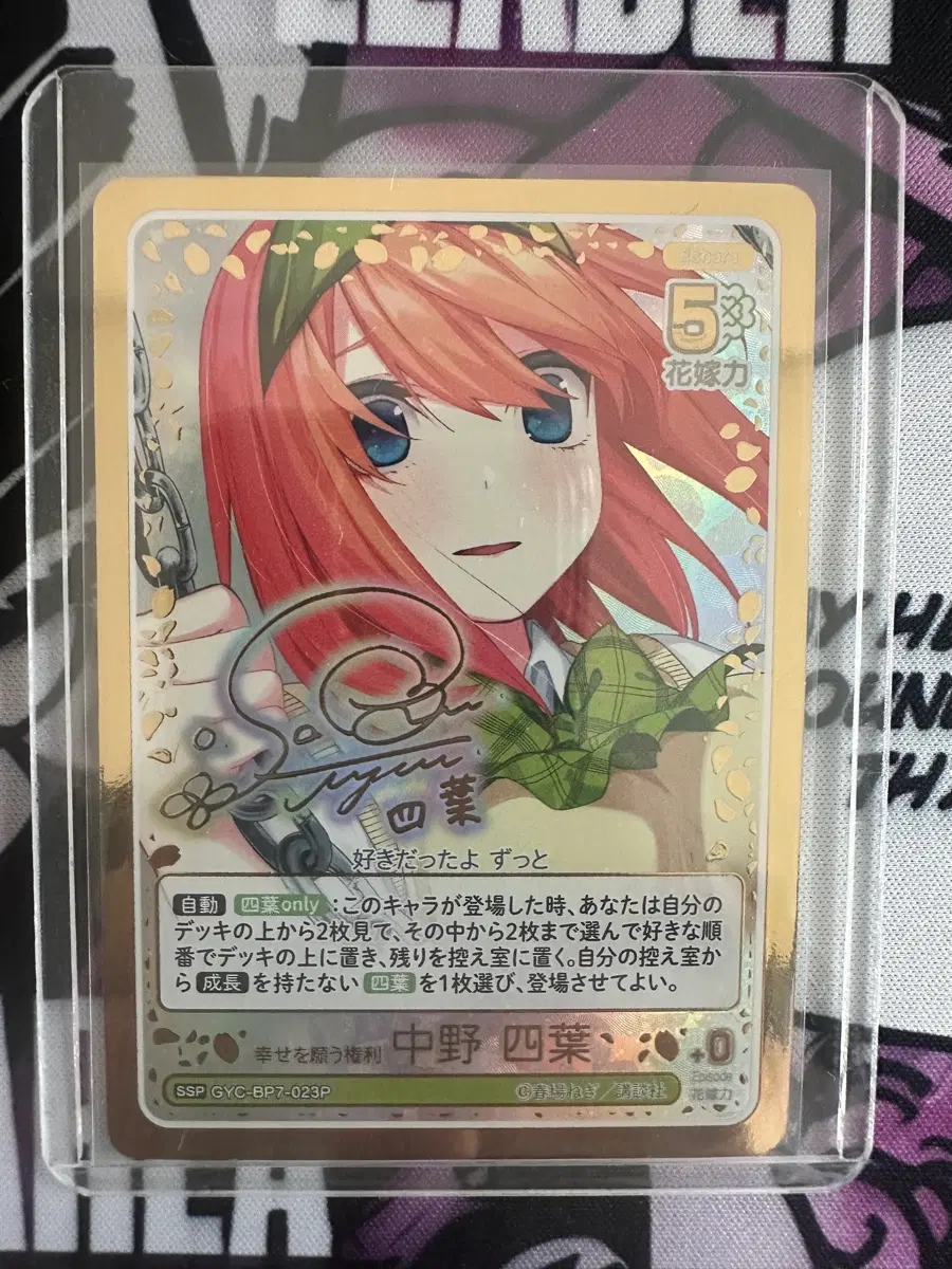 오등분의신부TCG 요츠바 ssp카드