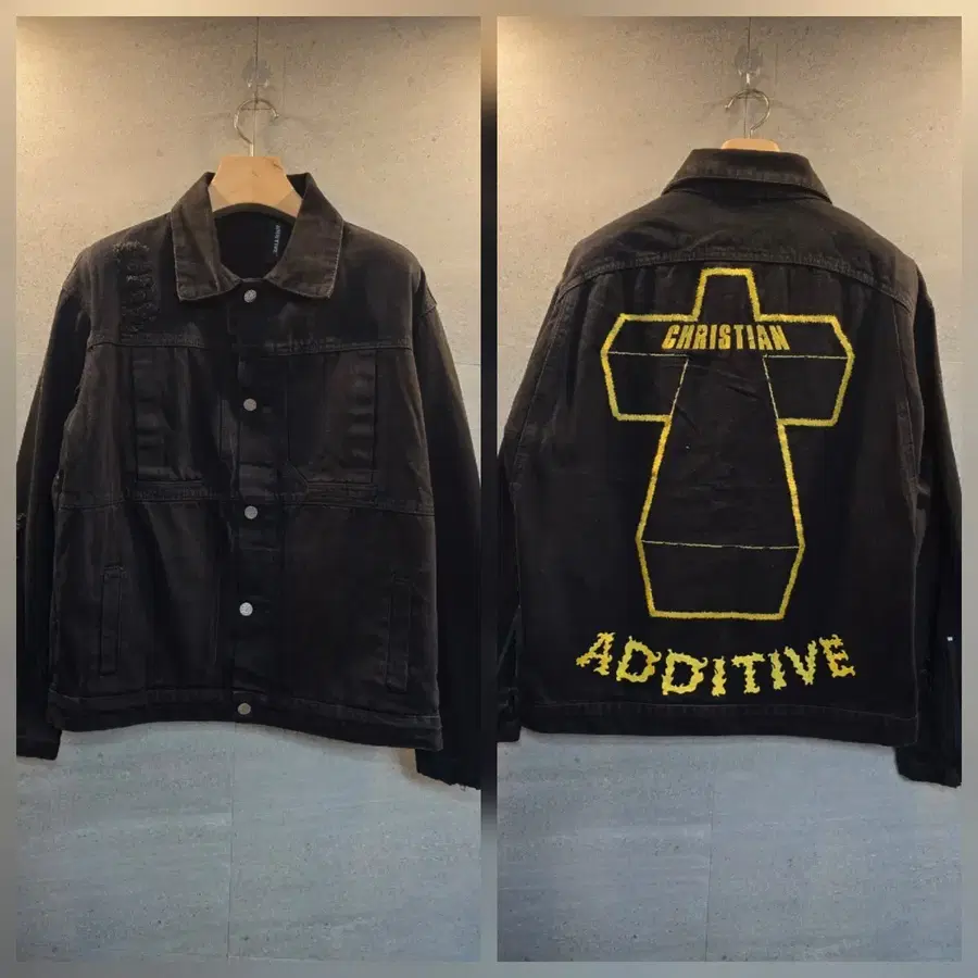 ADDITIVE. 크로스 데님 자켓. 미착.