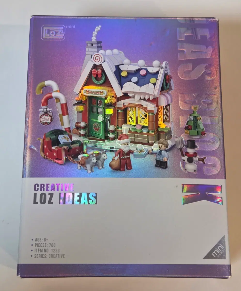 LOZ 미니 블록 크리에이티브 시리즈 크리스마스 하우스(품번 1223)