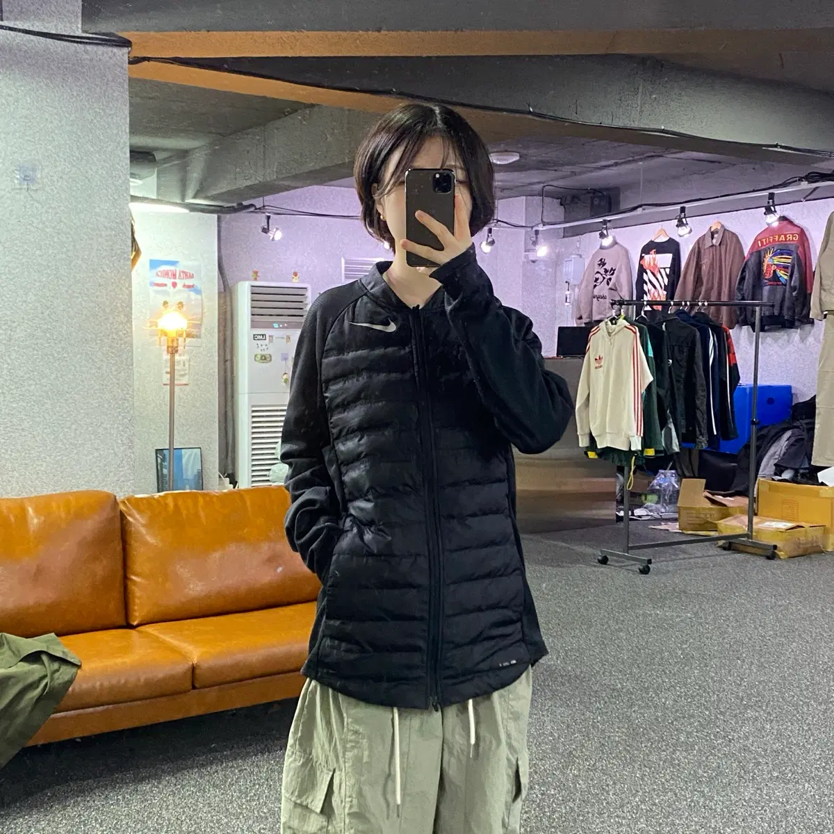 나이키 골프 퀼팅 패딩 에어로로프트 자켓 B5838