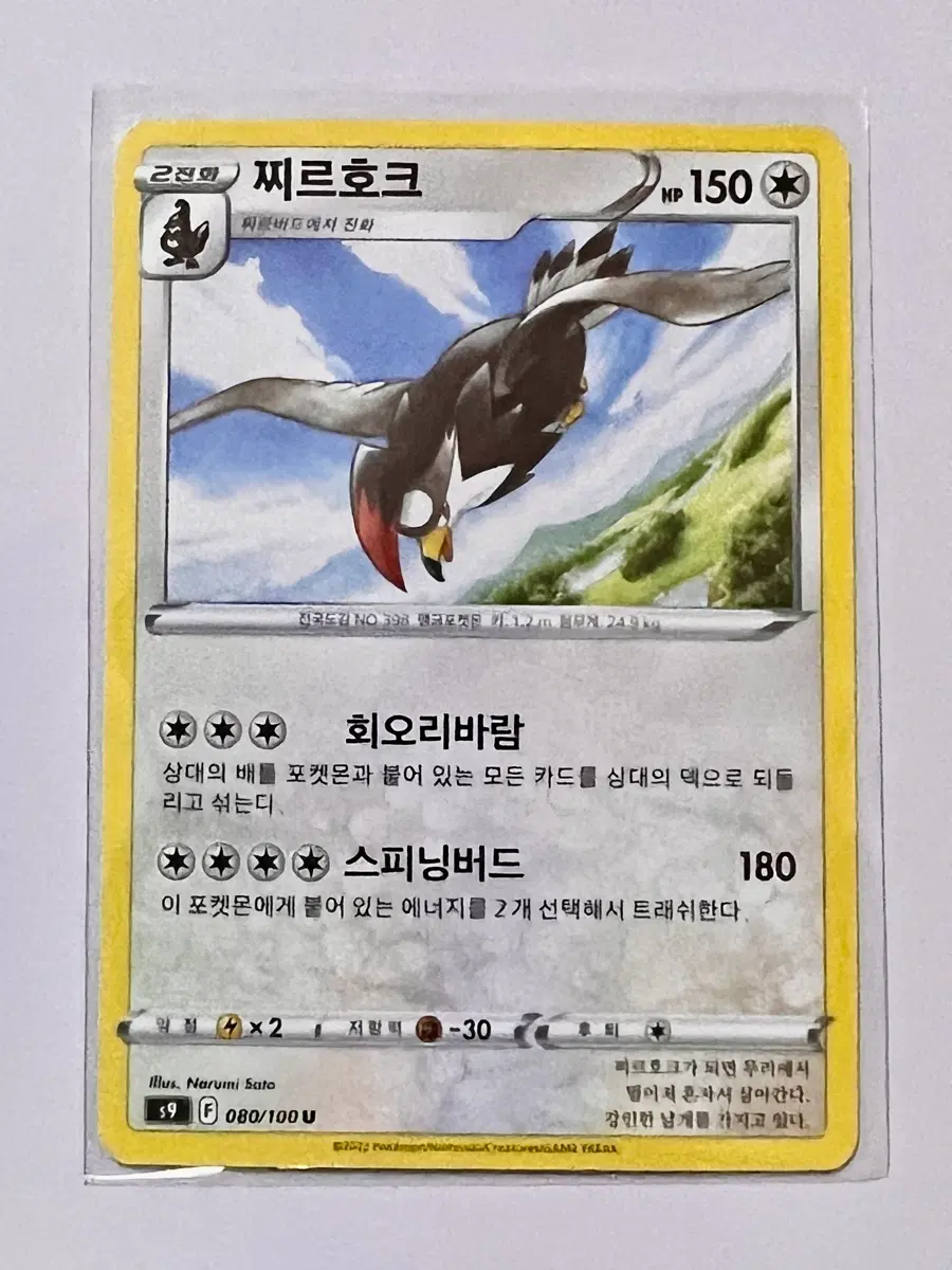 [포켓몬 카드] 찌르호크(080/100)