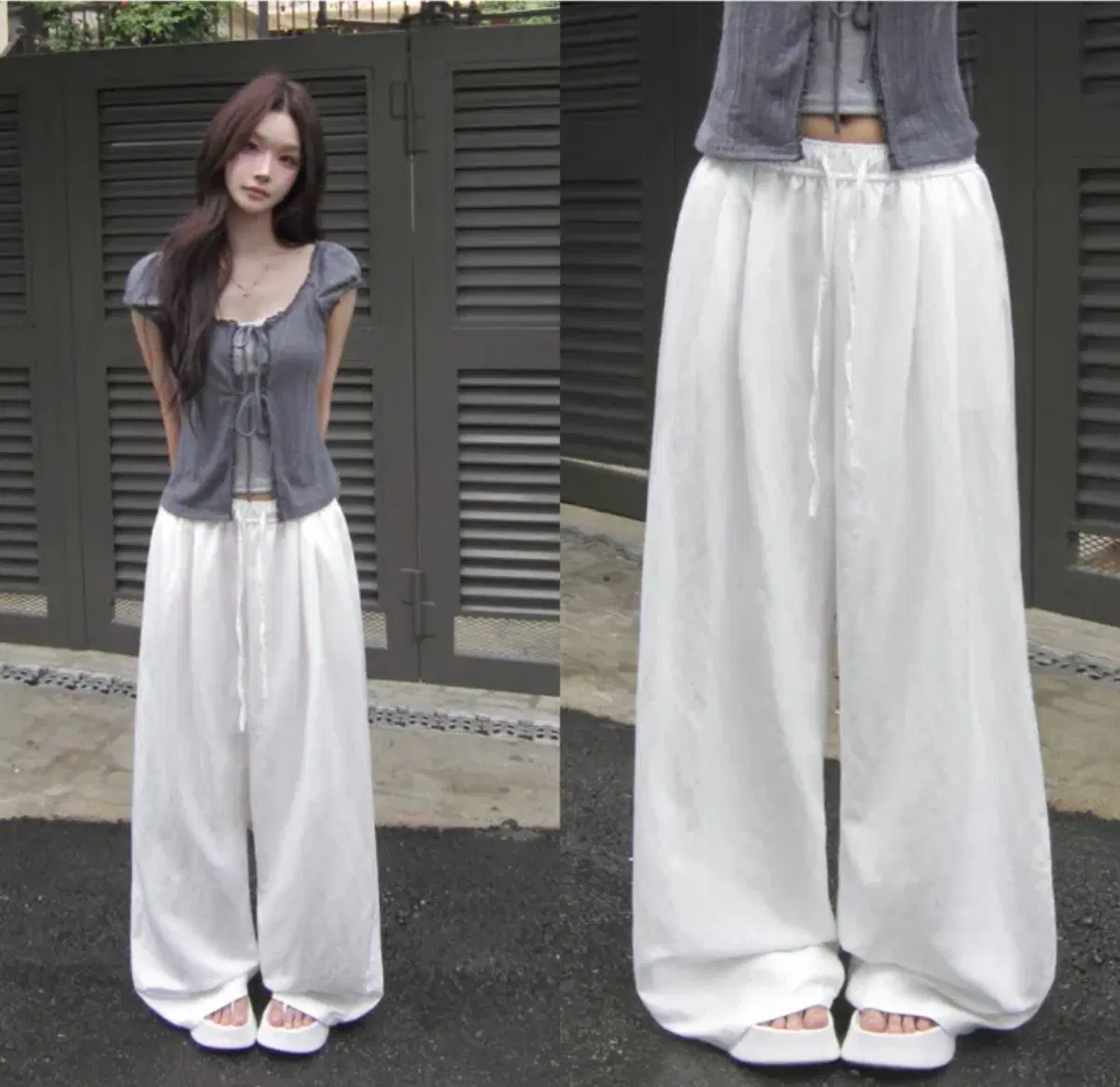 와이드 밴딩팬츠(새상품)