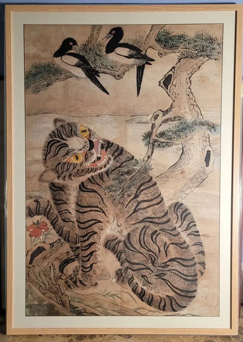 조선시대 민화 까치호랑이 그림
