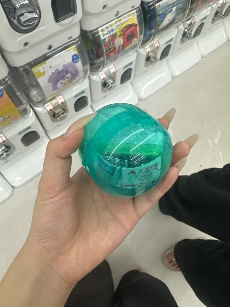 슬라이드폰 가챠 그린