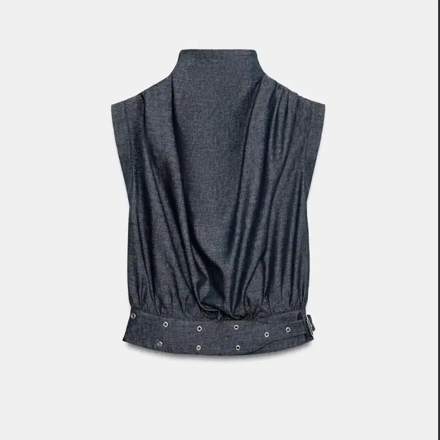 ZARA 린넨 스터드 버클 탑 S (착샷 O)