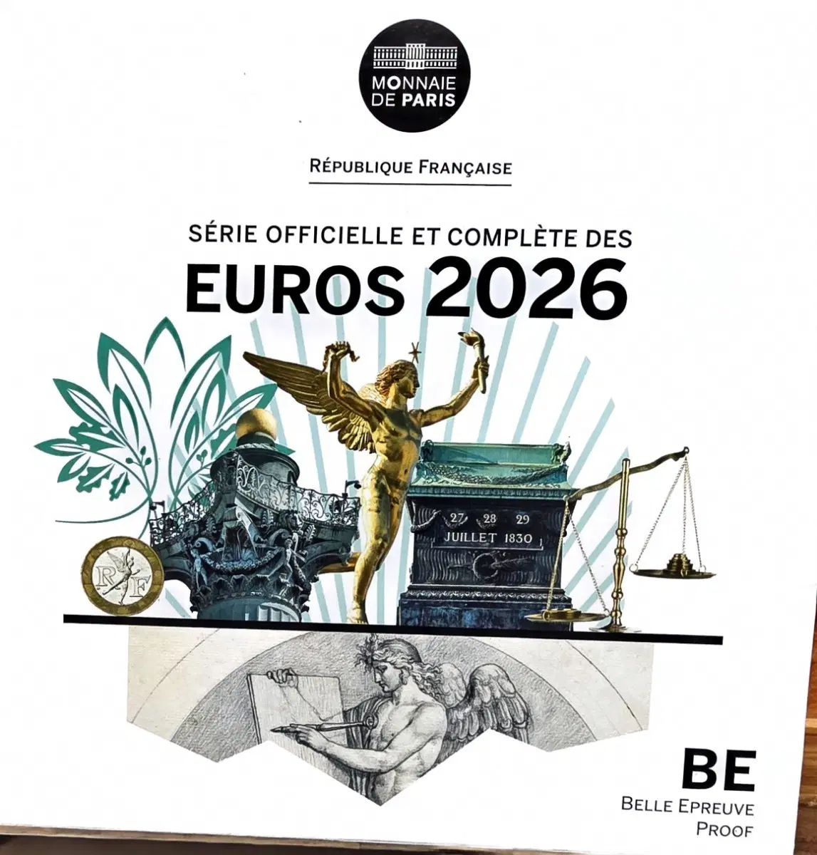 파리 조폐국 유로 2026 공식 컬렉션 세트 BE