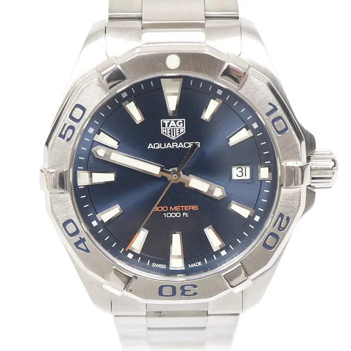Tag Heuer(태그호이어) WBD1112.BA0928 41MM 스틸 쿼츠 청판 아쿠아레이서 300 남성시계 MUJ83660TA