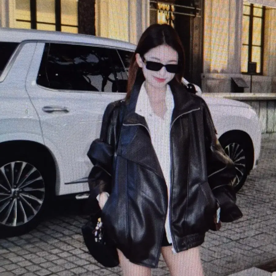 (해외배송)레더 오버핏 자켓  2컬러