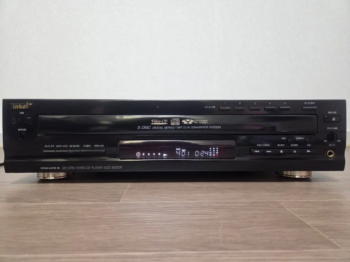 인켈 5CD 플레이어 VCDC-8050R,리모컨 포함