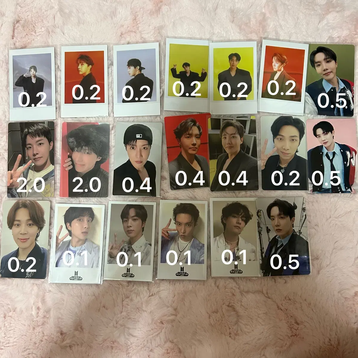 방탄 포카 양도