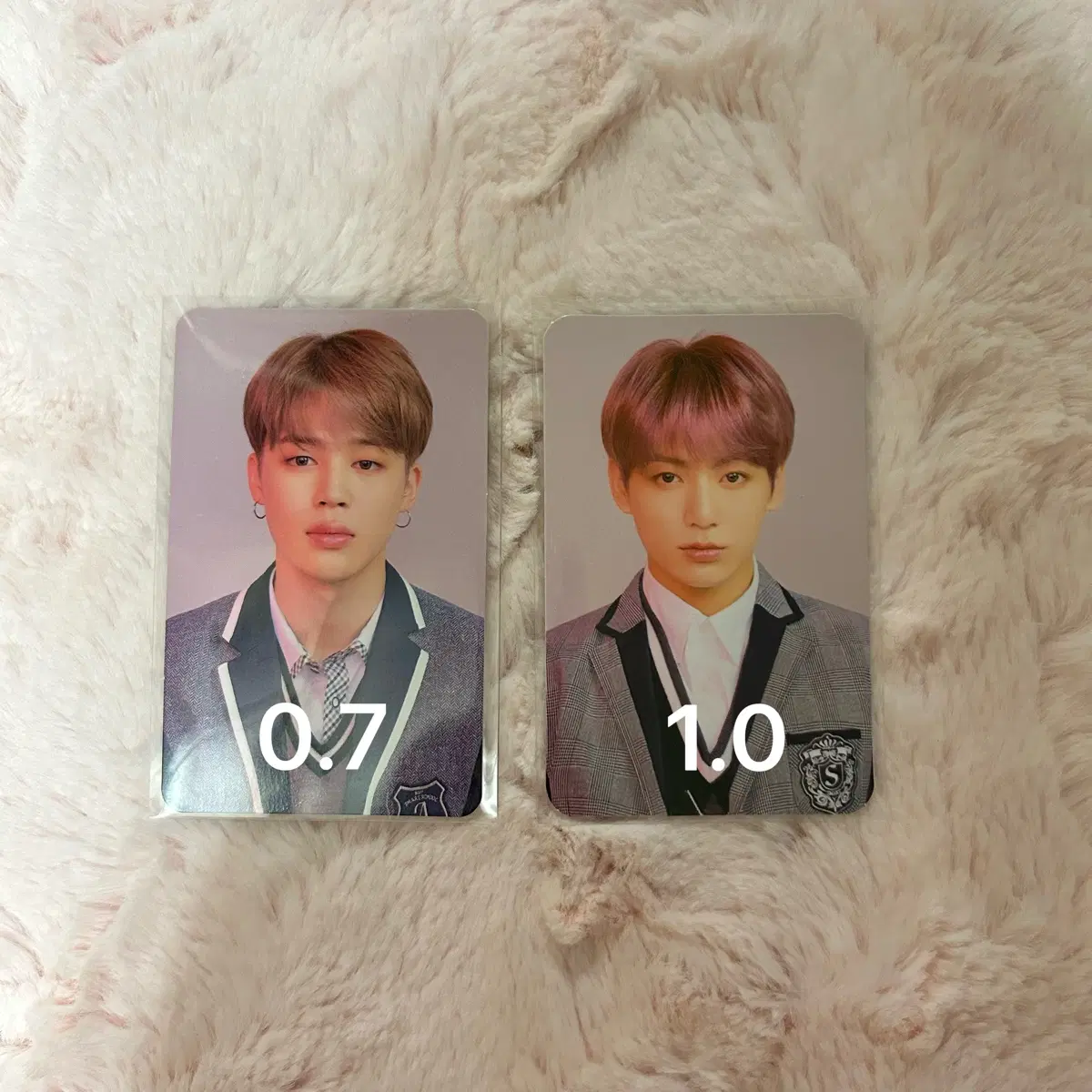방탄 지민 정국 교복 포카 양도