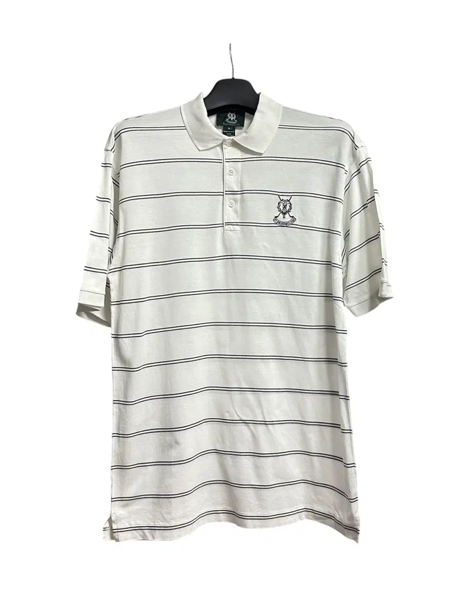 ST ANDREWS(세인트앤드류스) 스트라이프 반팔 카라티셔츠