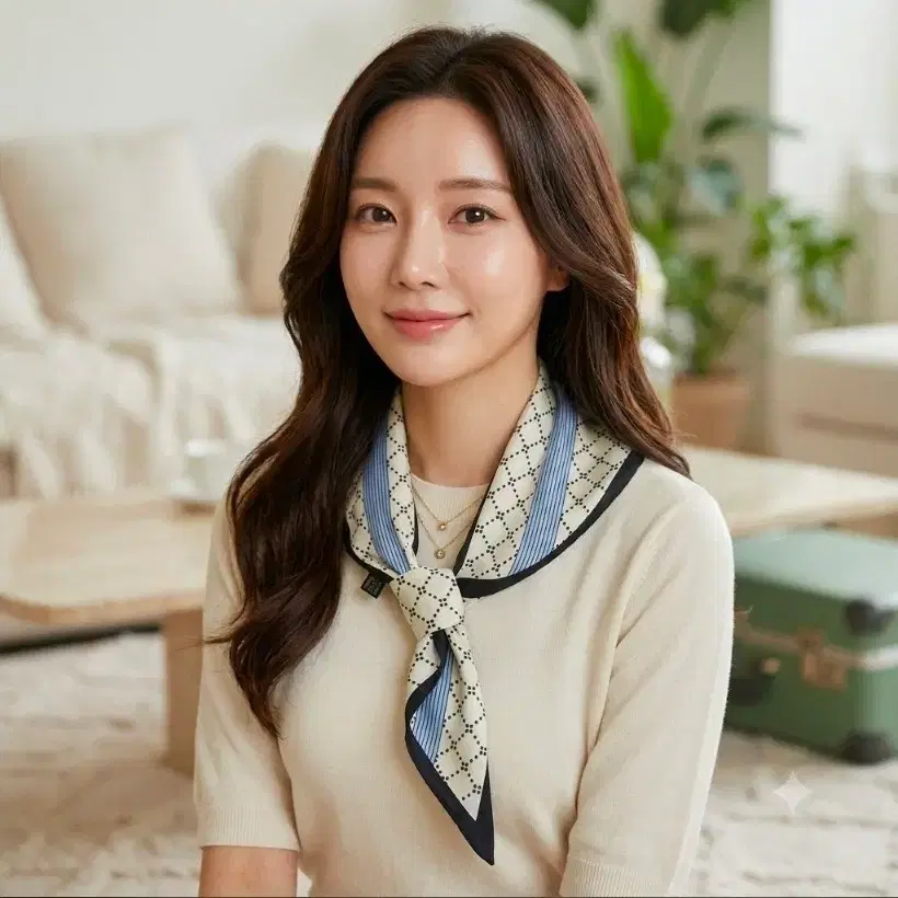 패턴 스카프