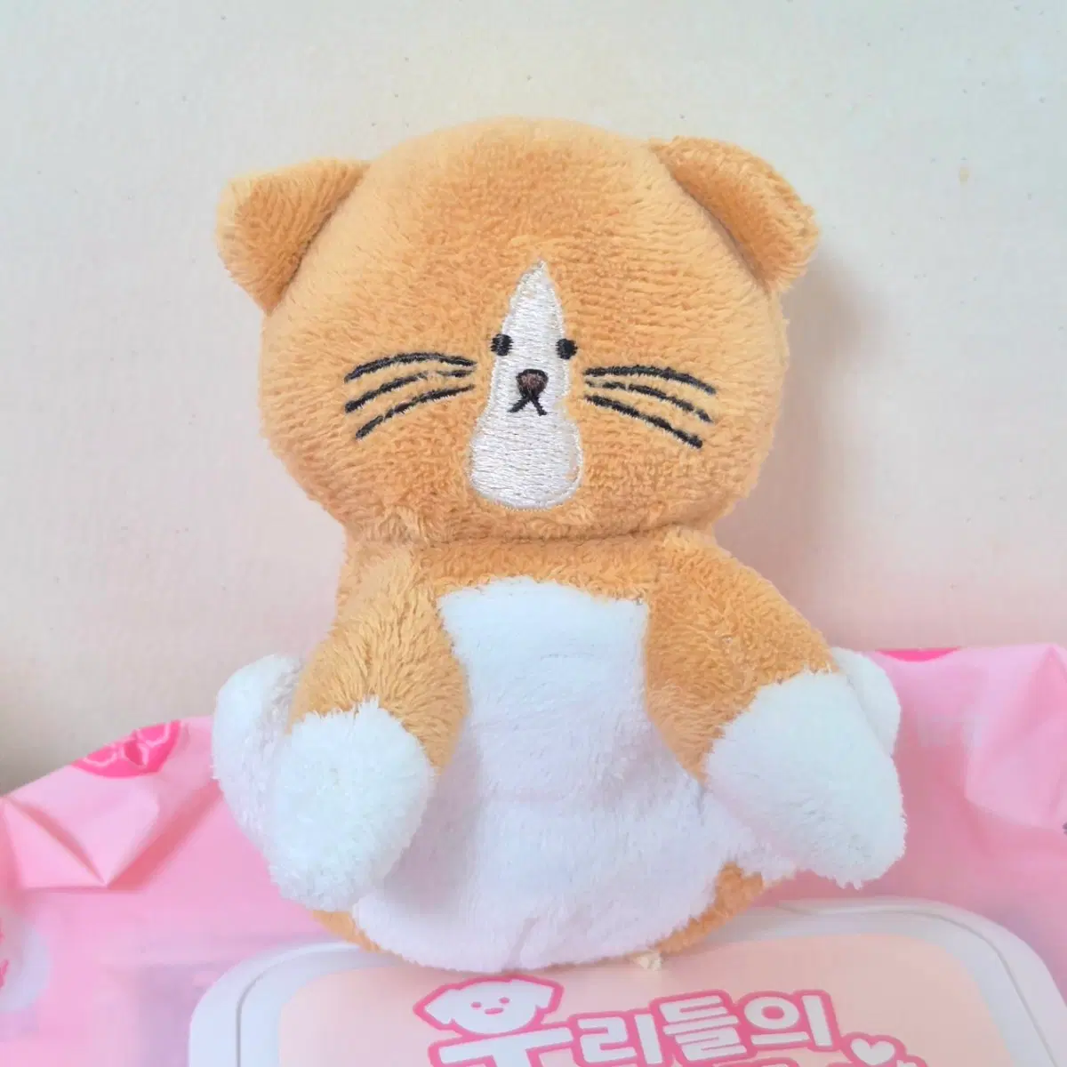 고전 빈티지 치즈 뚱냥이 마스코트 인형