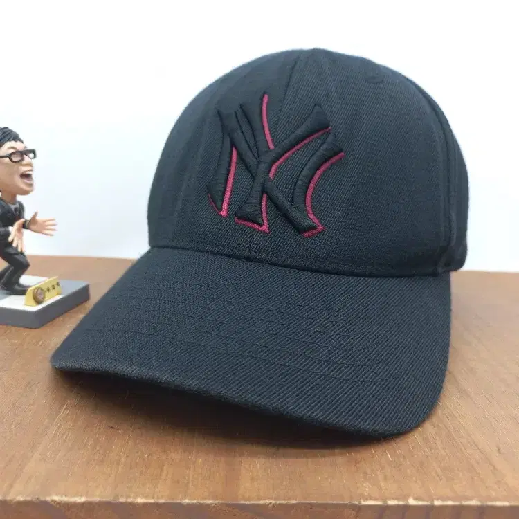 Y2K 올드 MLB 뉴욕 양키스 쿠퍼스타운 컬렉션 야구모자 빅사이즈 볼캡 블랙