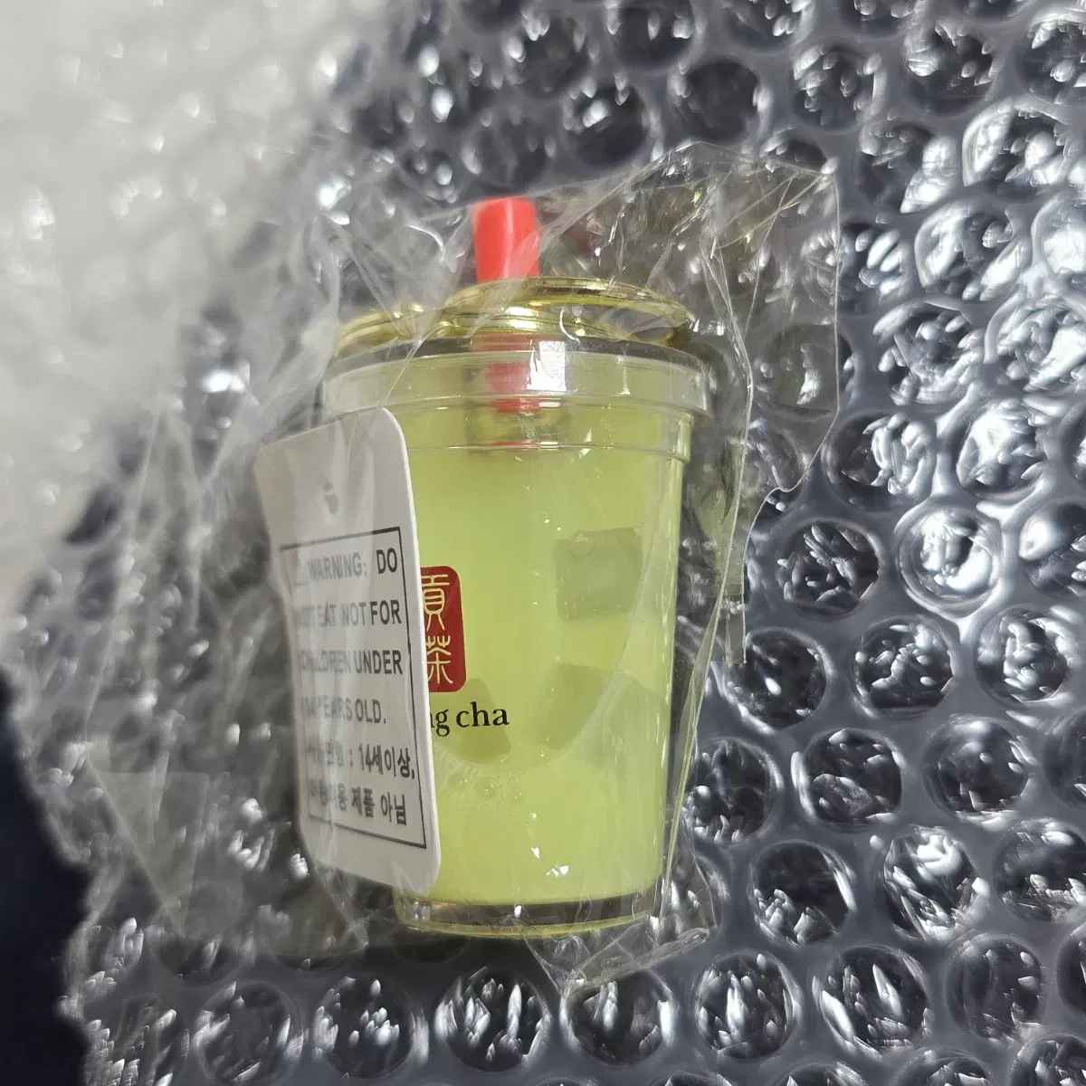미개봉) 공차 타로 블랙밀크티 레모네이드 가챠 키링 미니어처